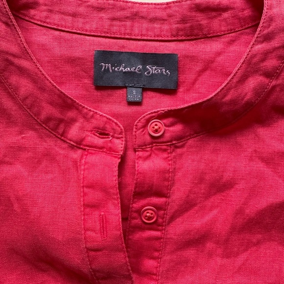 Michael Stars Eleanor Linen Shirt Dress - Picture 3 of 5